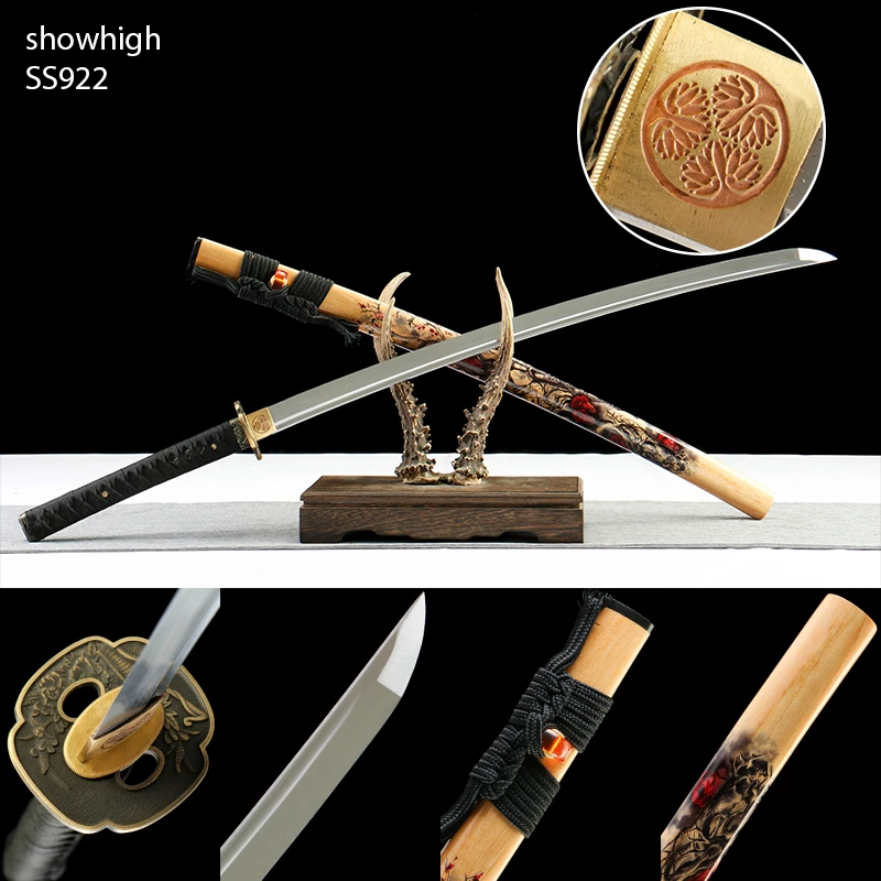 handmade high carbon steel katana sword SS922