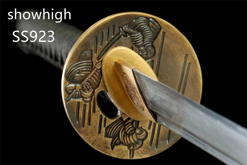 handmade 1065steel katana swords  real rayskin SS923