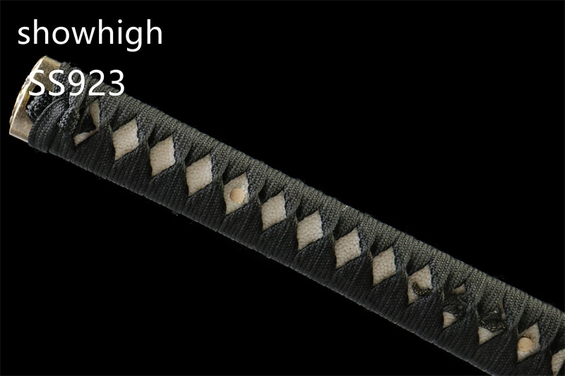 handmade 1065steel katana swords  real rayskin SS923