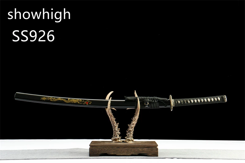 handmade T10 real hamon real rayskin katana sword SS926
