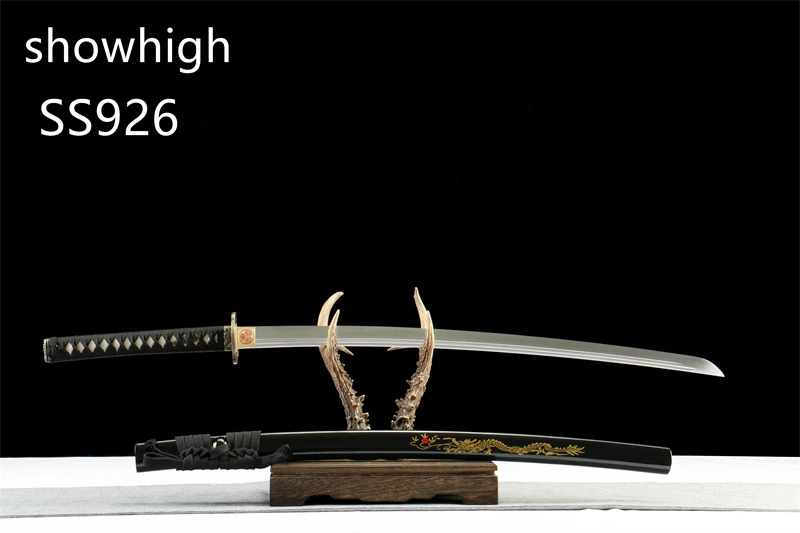 handmade T10 real hamon real rayskin katana sword SS926