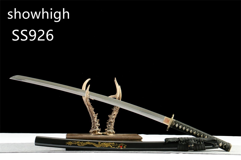 handmade T10 real hamon real rayskin katana sword SS926