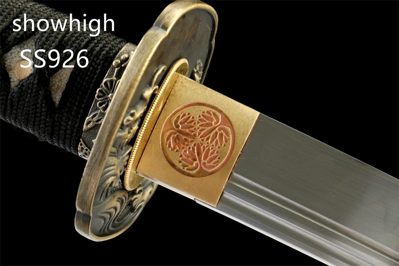 handmade T10 real hamon real rayskin katana sword SS926