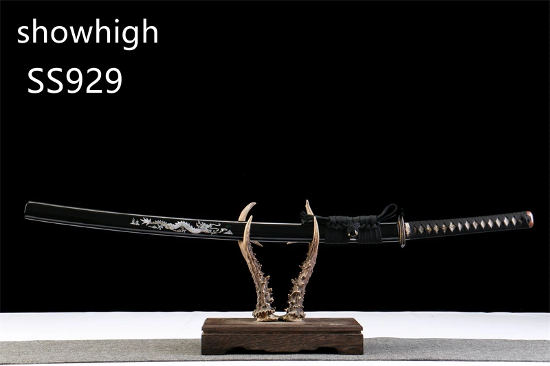 handmade T10 real hamon dragon katana sword SS929