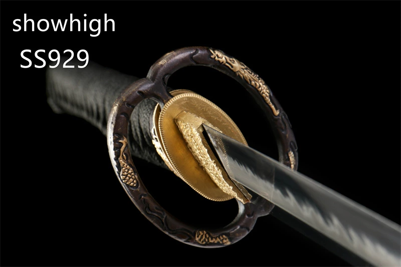 handmade T10 real hamon dragon katana sword SS929