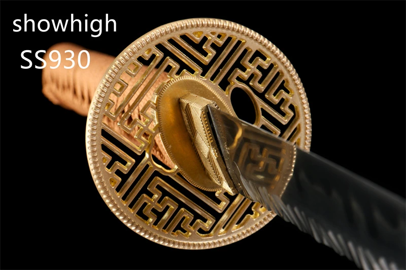 handmade T10 real hamon manul grind sunken blade SS930