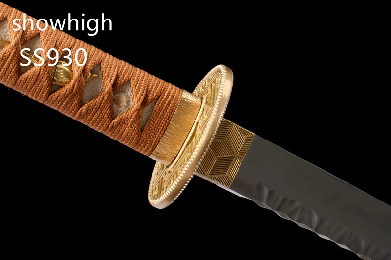 handmade T10 real hamon manul grind sunken blade SS930