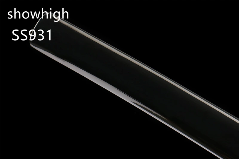 handmade damascus real hamon 3 brightness steel katana sword SS931